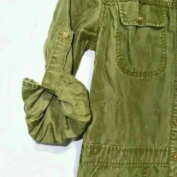 Armani Exchange Green Button Down Dress Size 2 - Picture 6 of 15
